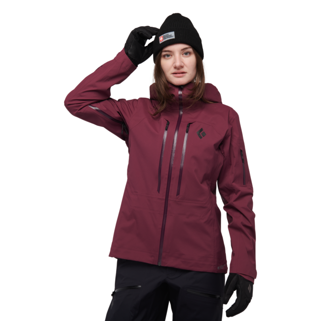Black Diamond Recon Lt Stretch Shell лижна куртка жіноча, blackberry