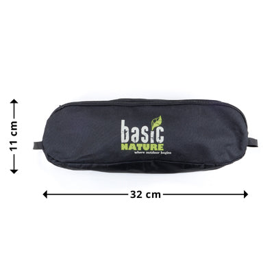 BasicNature Ultralight Low Rest дорожне крісло, чорне