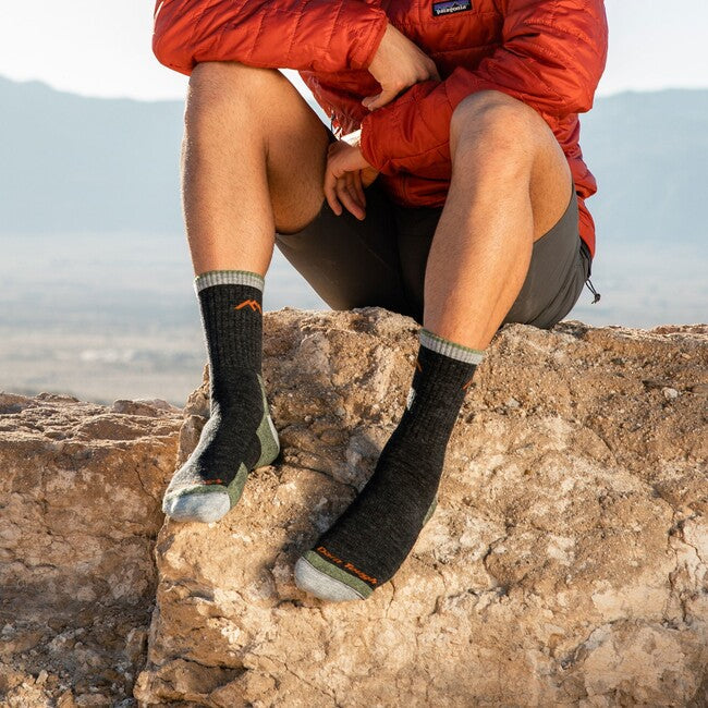 Darn Tough Hiker Micro Crew шкарпетки середньої ваги з подушкою, лаймово-зелені