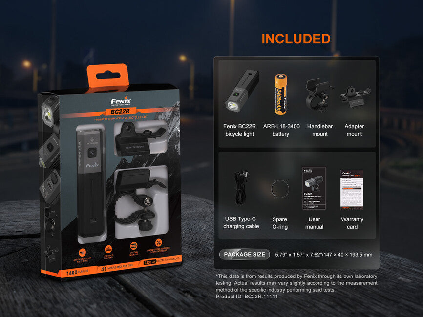Fenix BC22R перезаряджуваний велосипедний ліхтар