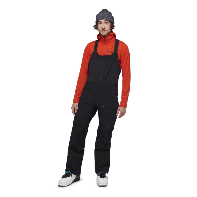 Black Diamond Recon Stretch Pro Bibs штани чоловічі з лямками, чорні