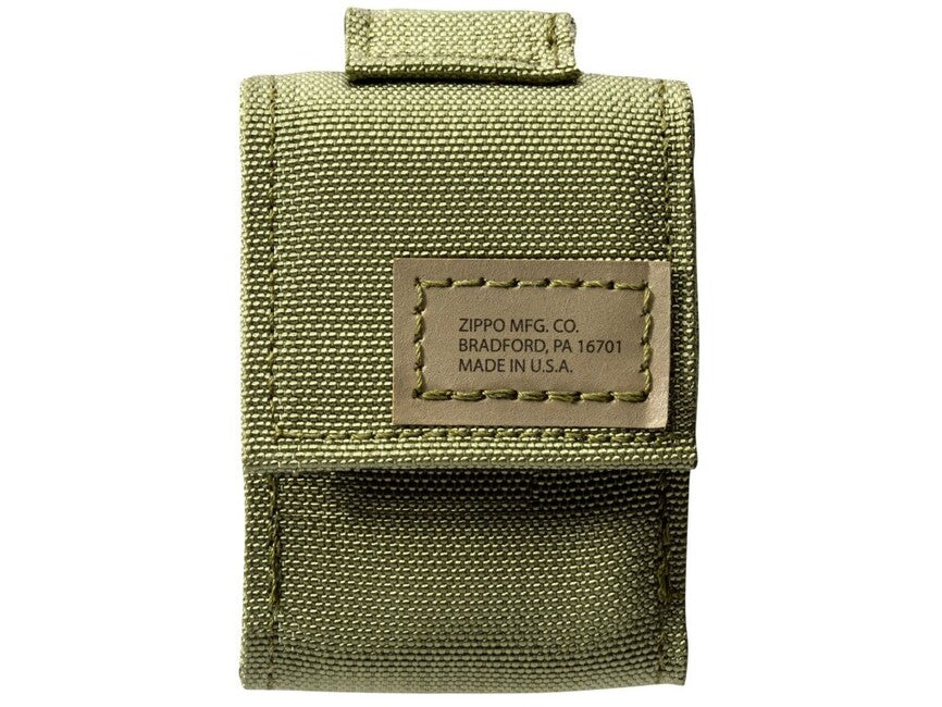 Zippo Black Crackle набір тактичний чохол + запальничка, зелені