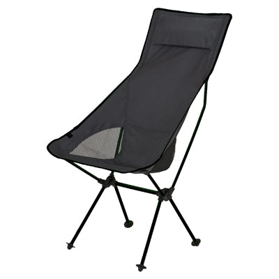 BasicNature Ultralight High Rest мандрівне крісло, чорне