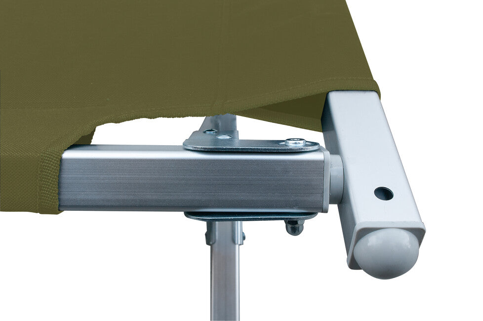 BasicNature Alu-Campbed туристичне ліжко, оливкове, 210 см