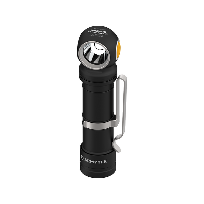 ArmyTek Wizard C2 Pro Max LR кишеньковий ліхтар LED з кліпом на ремень, з сумкою, живлення від акумулятора, 4150 lm, білий