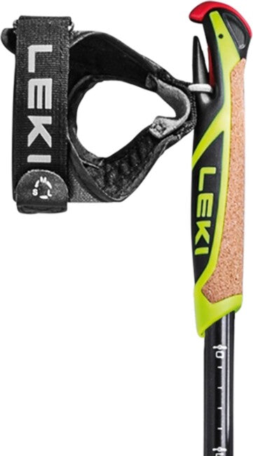 LEKI XTA 6.5 Vario лижні палиці, чорно-біло-неоново-жовті, 155 - 175 см