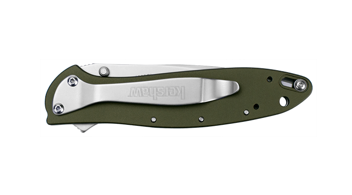 Kershaw Leek складаний ніж 7,6 см, оливково-зелений, алюміній