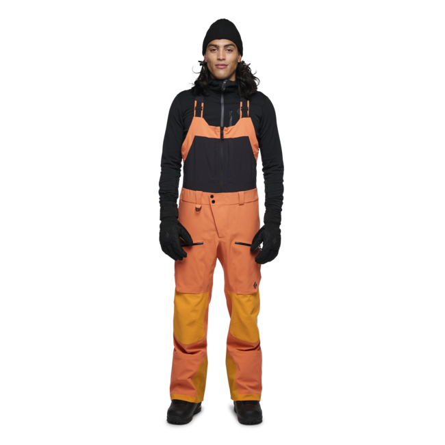 Black Diamond Recon Stretch Pro Bibs штани чоловічі з тракмами, помаранчево-червоні