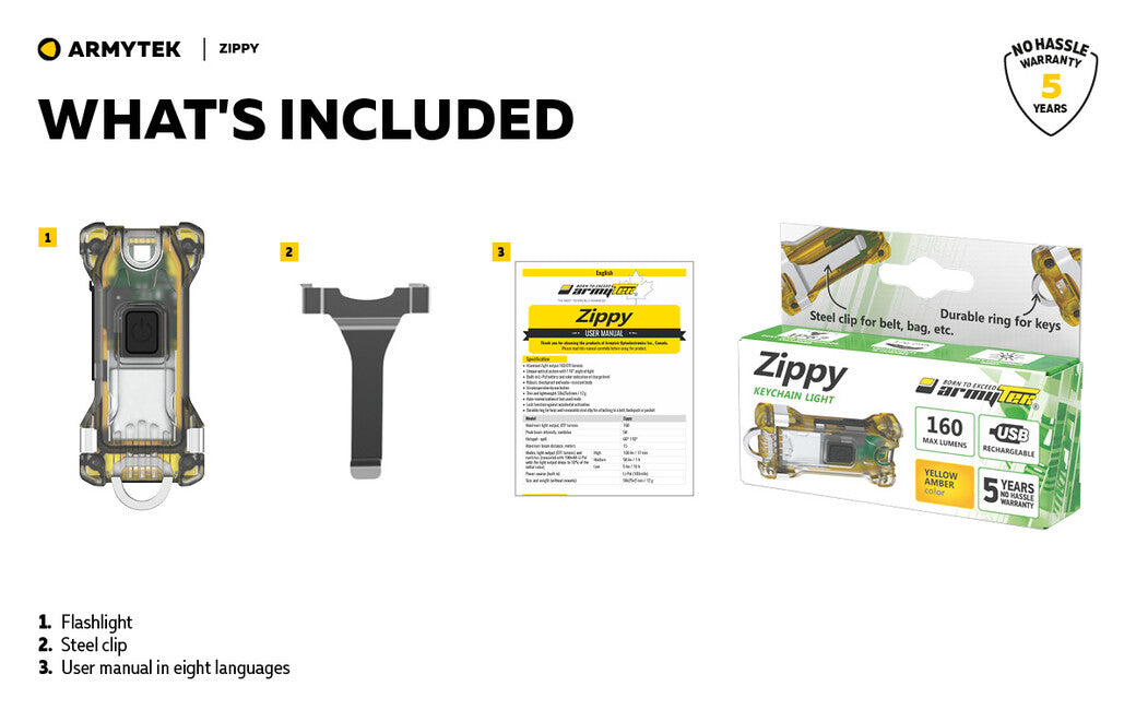 ArmyTek Zippy LED брелок, рожева