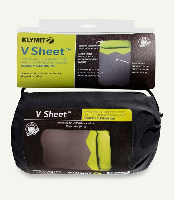Klymit Double V Sheet захисний чохол на килимок, зелено-сірий