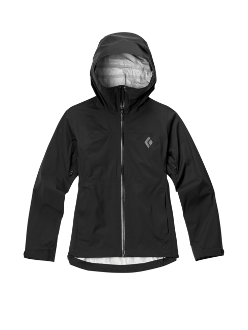 Black Diamond Stormline Stretch Rain Shell непромокаюча куртка жіноча, чорна