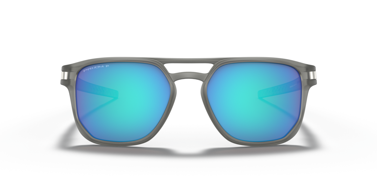 Oakley сонячні окуляри LATCH BETA, matně сірий оправа Ink, лінзи Prizm Sapphire Irid Polar, 54