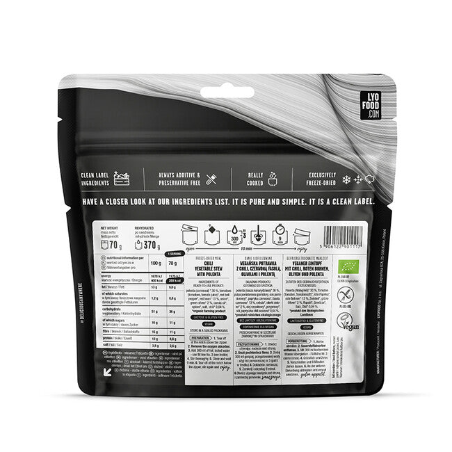 LYOfood чилі без м'яса 370g