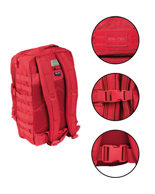 Mil-Tec рюкзак US assault large, червоний, 36L