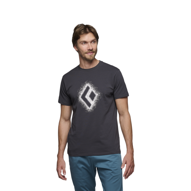 Black Diamond Chalked Up 2.0 футболка чоловіча з короткими рукавами, деревне вугілля