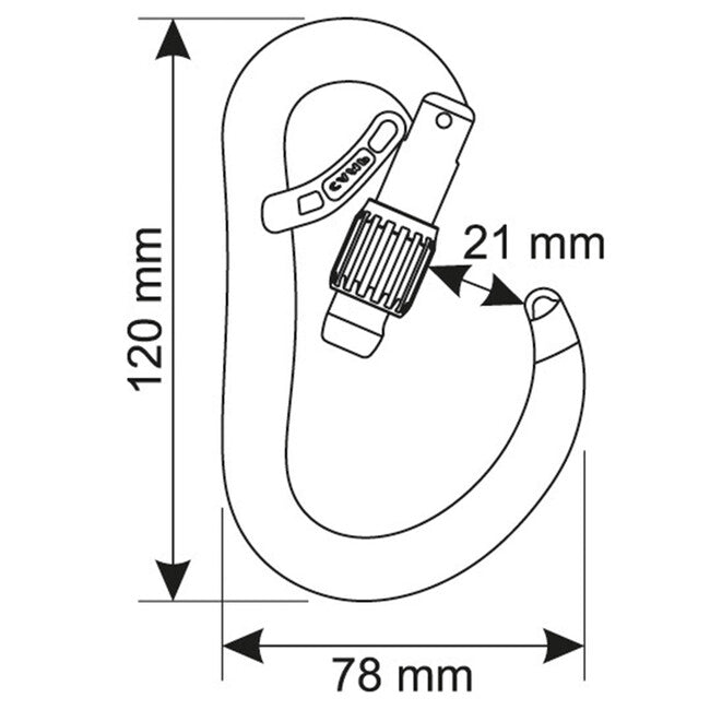 CAMP Atom Belay Lock карабін HMS