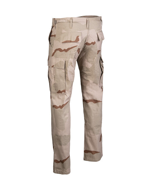 Mil-Tec US BDU SLIM FIT польові штани рип-стоп, 3-кольоровий пустельний