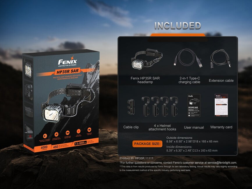 Fenix HP35R SAR акумуляторний налобний ліхтар
