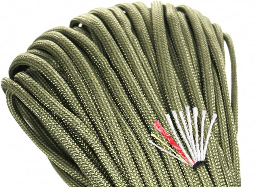 Origin Outdoors Lighter Paracord 4in1 30 m, оливковий