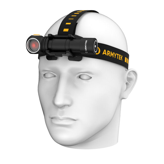 ArmyTek Wizard C2 WR налобний ліхтар LED з магнітним тримачем живлення від акумулятора 1100 лм 3 год 65 г, білий і червоний