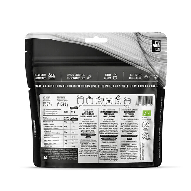 LYOfood далу з сочевиці, 370g