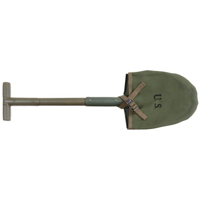 MFH T-Spade американська лопата M10, OD зелена, з полотняним чохлом