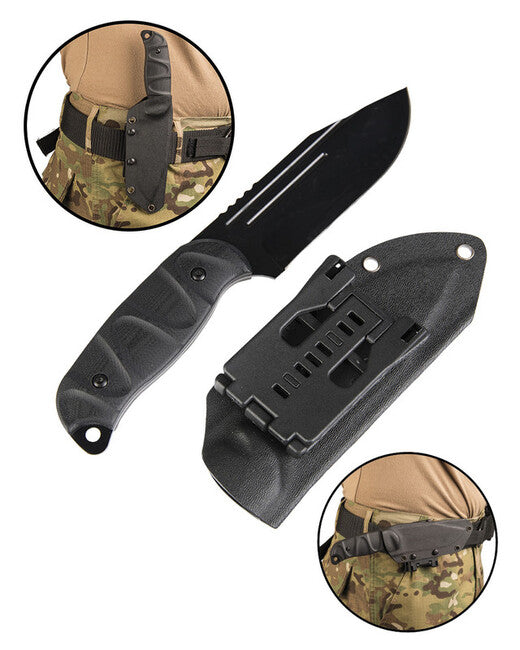 Mil-Tec ніж G10 з Kydex чохлом, чорний