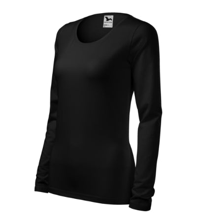 Malfini Slim футболка жіноча з довгим рукавом, чорна