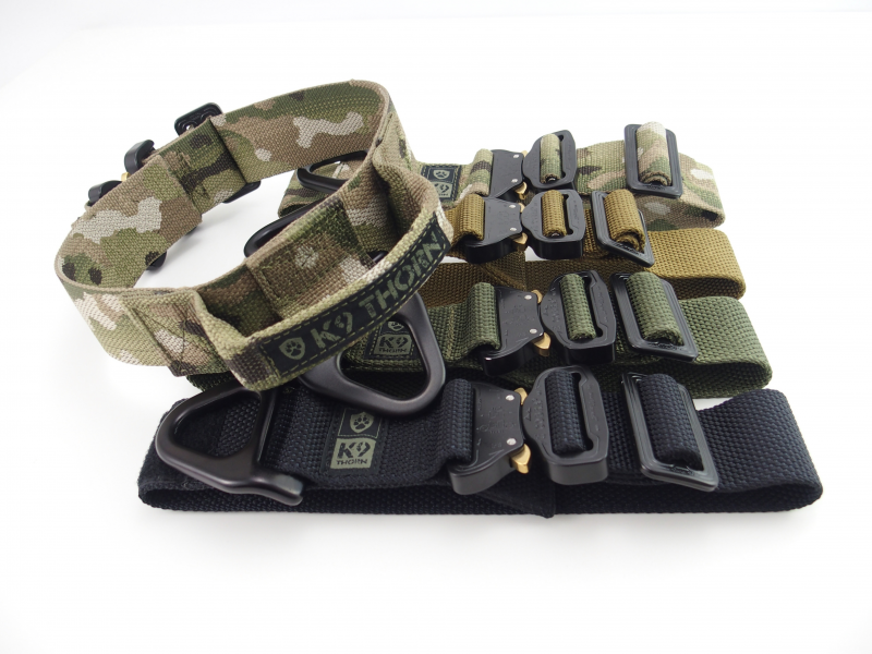 K9 Thorn нашийник із ручкою Cobra-Bravo 45mm, койотовий коричневий