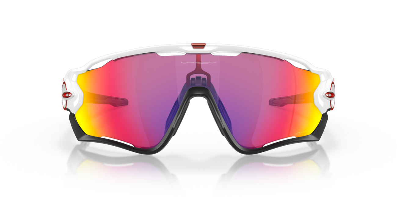 Oakley JAWBREAKER сонячні окуляри з оправою Polished White та лінзами Prizm Road
