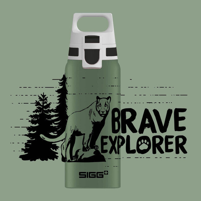 SIGG WMB One алюмінієва пляшка для пиття, Brave Mountain Lion, 0,6 l