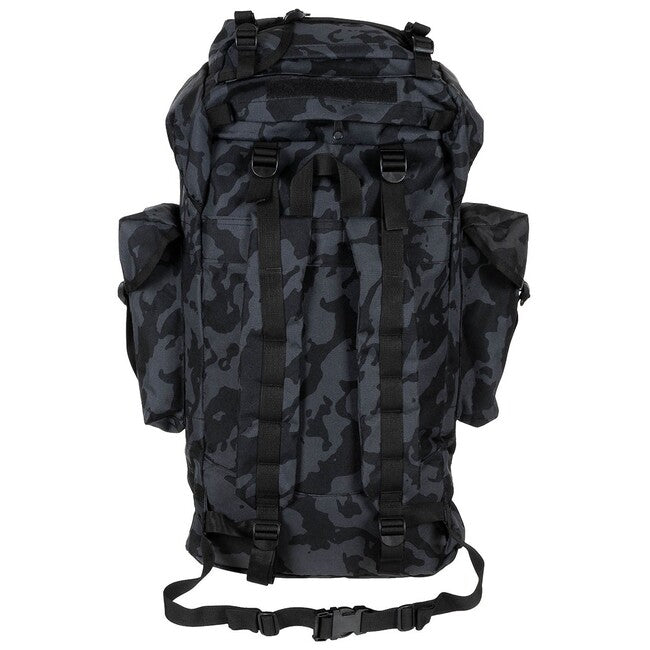 MFH рюкзак MOLLE 65L, алюмінієва палиця, night-камуфляж