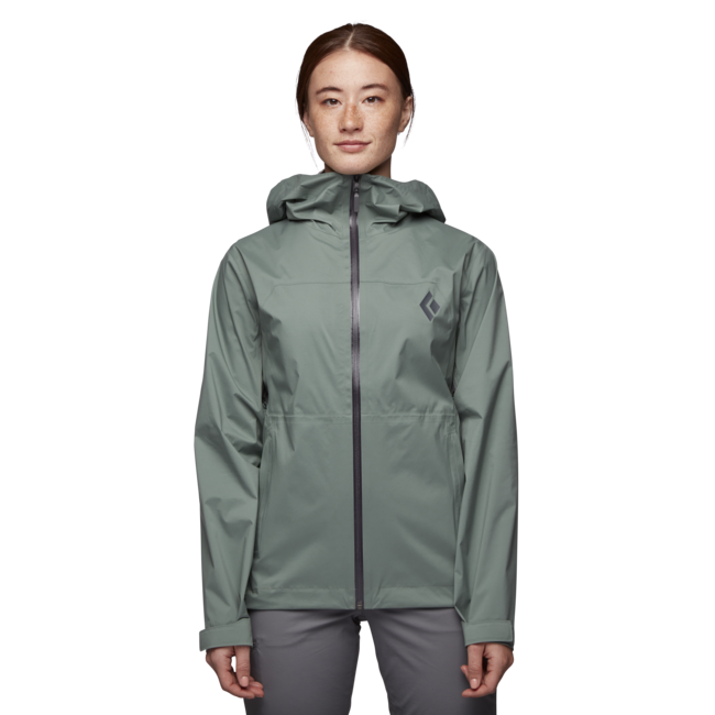 Black Diamond Stormline Stretch Rain Shell непромокаємна куртка жіноча, лавровий зелений