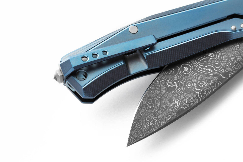 Lionsteel MYTO MT01D люксовий кишеньковий ніж з рукояттю з масивного титану чорний