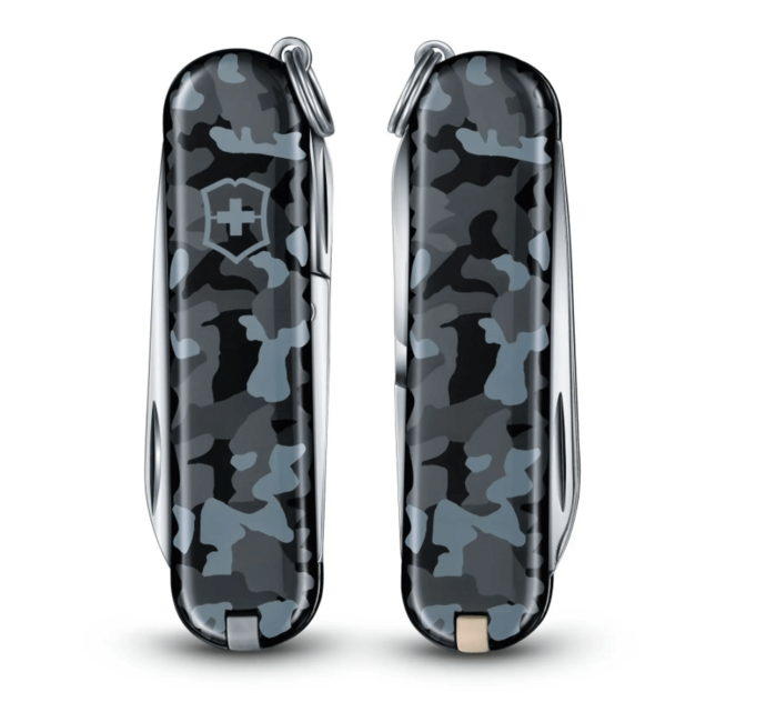 Victorinox багатофункціональний ніж 58mm Navy Blue Camo, синя маскувальна, 7 функцій, блістер