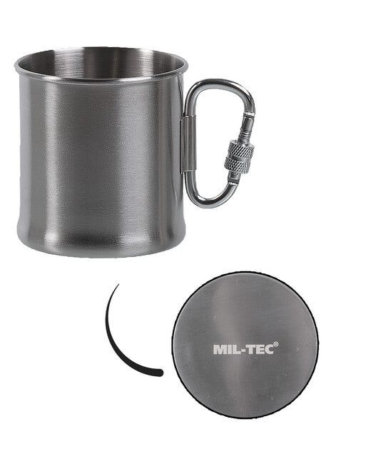 Mil-Tec нержавіючий кухоль з карабіном 250ml