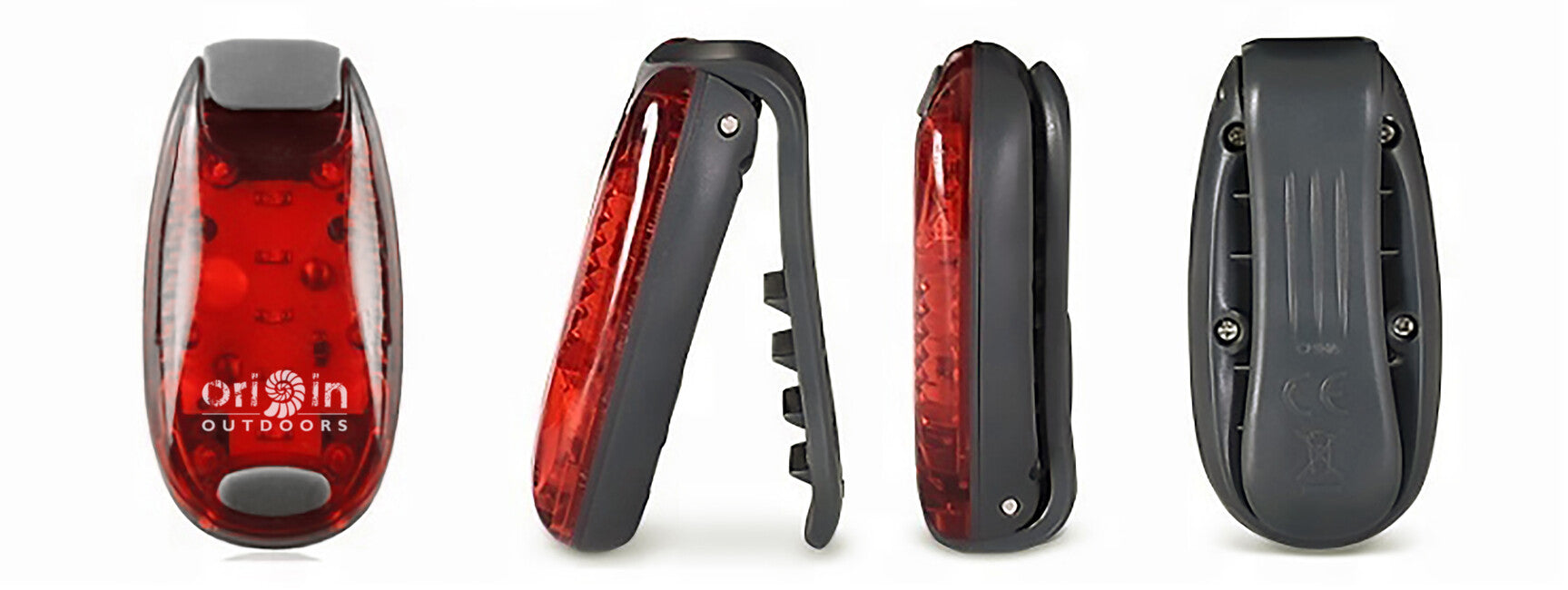 Origin Outdoors LED Clip Light, червона, 2 шт.