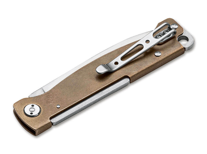 Böker Plus Atlas складаний ніж Brass, 7 см, коричневий