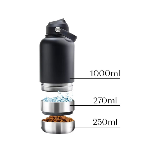 WARAGOD Aura 3v1 термос 1000ml, рожева