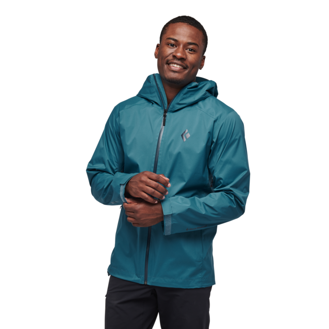 Black Diamond Stormline Stretch Rain Shell непромокаєма куртка чоловіча, creek синій