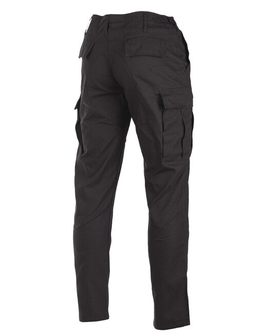 Mil-Tec US BDU SLIM FIT штани польові rip-stop, чорні