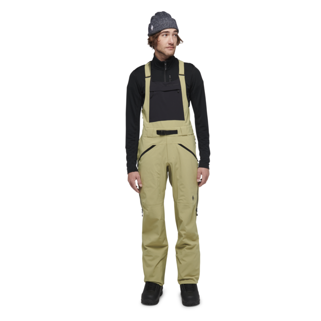 Black Diamond Recon Stretch Bibs штани чоловічі з лямками, кедровий зелений
