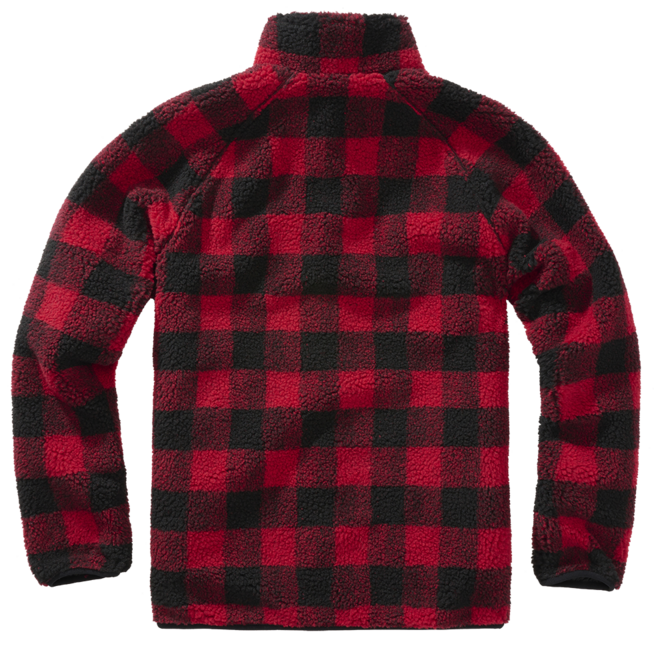 Brandit флісова куртка Teddyfleece, червона/чорна