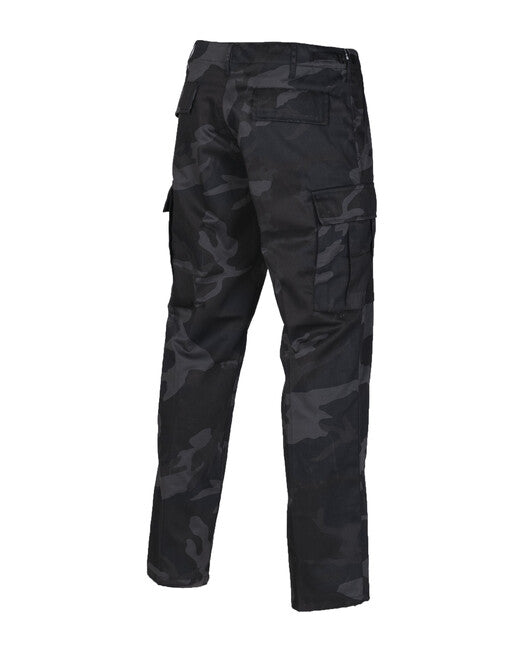 Mil-Tec штани US Ranger BDU STRAIGHT CUT, чорний камуфляж