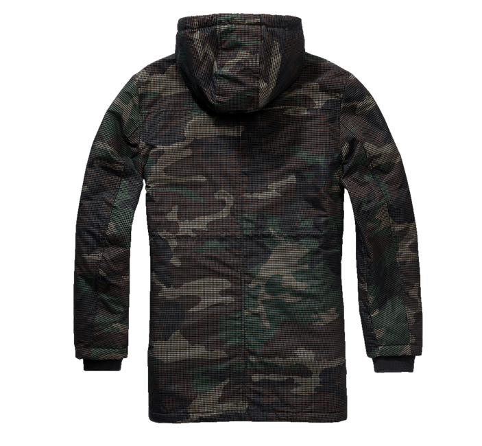 Brandit Grid Camo парка, вудленд