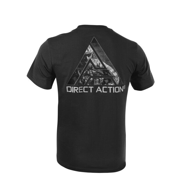 Direct Action® Logo D.A. футболка Cotton #3, чорна
