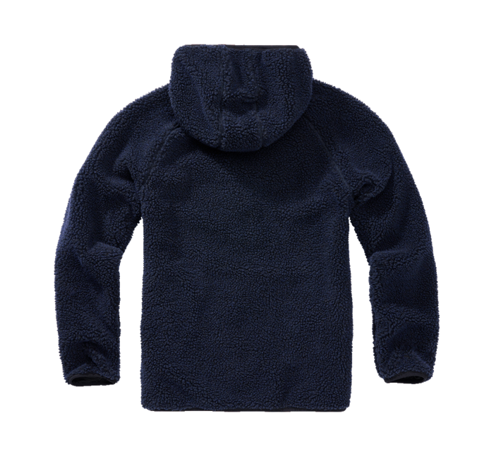 Brandit Worker куртка флісова з капюшоном Teddyfleece, темно-синя