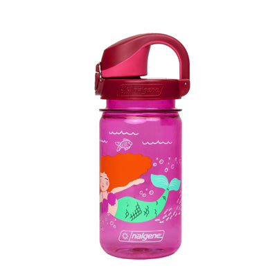 Nalgene Grip-n-Gulp Sustain дитяча пляшка для води, pink mermaid, 0,35 л