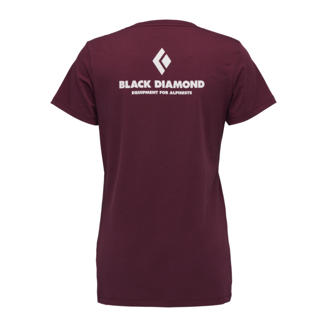 Black Diamond Equipment for Alpinists футболка жіноча з коротким рукавом, бордовий