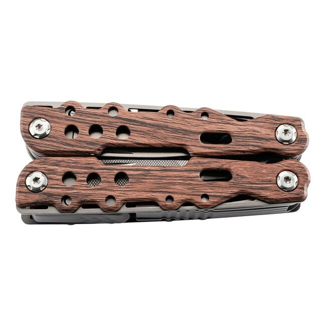 Herbertz мультифункційний інструмент Holzoptik, 11 функцій, вигляд деревини, чохол